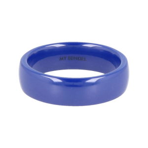 My bendel - Godina - kobalt - Glad gepolijste keramische ring - 6mm - Maat 17mm