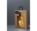 Message Lights - Kerst / Christmas - Leuk (pet) flesje met 6 ledlampjes, 3 vilten figuurtjes en gouden sterretjes - in leuke verpakking - kan als brievenbuspost verstuurd worden -