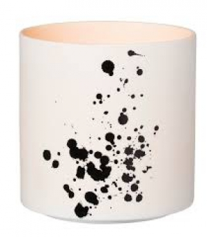 Porcelain Light Large - black dots