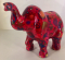 Moneybank Elephant - Red with Cirkels