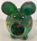 Ziggy Pig Moneybank pig - Green with butterfly
