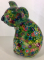 Claire Moneybank Koala - Green with flowers