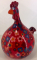 Marie Moneybank Chicken - Red with flowers