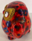 Petit-Pidou Owlets - Mini Moneybank - Red with Flowers