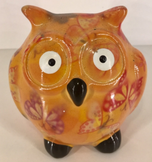 Owl Glasses Stand - Yellow