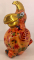 Coco - Moneybank Parrot - Orange with flowers