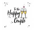 Joy - To the happy couple - 14x14cm incl. envelop