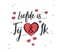 Joy - Liefde is jij & ik - 14x14cm incl. envelop
