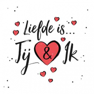 Joy - Liefde is jij & ik - 14x14cm incl. envelop