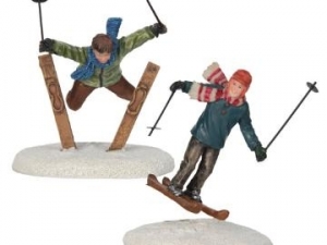 Ski Jumpers, set of 2 - l6xw5xh10cm