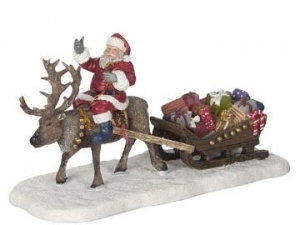 Santa with sledge