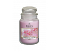 Large Jar Candle - Cherry Blossom - Een delicate, fruitige en bloemige geur van de prachtige kersenboom bloem - Brandtijd: +/- 150 uur Formaat: 95x179 mm