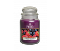 Large Jar Candle - Mixed Berries - Een mix van verse seizoensbraambessen, aardbeien, veenbessen en bosbessen met een vleugje zoete vanille - Brandtijd: +/- 150 uur Formaat: 95x179 mm