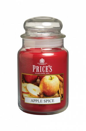 Large Jar Candle - Apple Spice - Een heerlijke, gemengde geur van zoete appel en een vleugje kaneel. - Brandtijd: +/- 150 uur Formaat: 95x179 mm