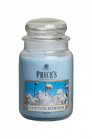 Large Jar Candle - Cotton Powder - Een heerlijke, verleidelijke geur die ons vult met herinneringen aan vakanties op tropische stranden. - Brandtijd: +/- 150 uur Formaat: 95x179 mm -