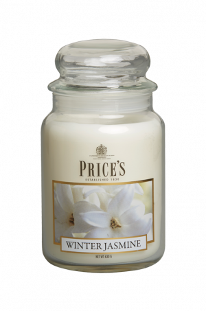 Large Jar Candle - Winter Jasmine - De rustgevende en bekende geur van verse jasmijn - Brandtijd: +/- 150 uur Formaat: 95x179 mm