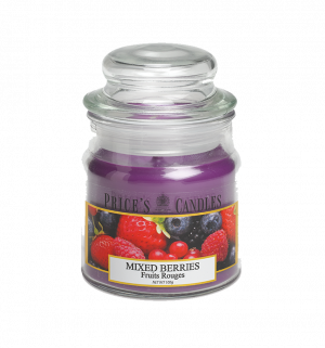 Little Jar Candle - Mixed Berries - Een mix van verse seizoensbraambessen, aardbeien, veenbessen en bosbessen met een vleugje zoete vanille - Brandtijd: +/- 30 uur Formaat: 85 × 60 mm -