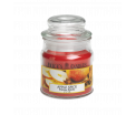Little Jar Candle - Apple Spice - Een heerlijke, gemengde geur van zoete appel en een vleugje kaneel. - Brandtijd: +/- 30 uur Formaat: 85 x 60 mm -
