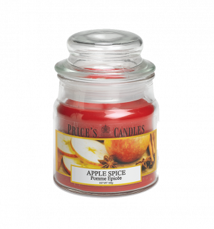 Little Jar Candle - Apple Spice - Een heerlijke, gemengde geur van zoete appel en een vleugje kaneel. - Brandtijd: +/- 30 uur Formaat: 85 x 60 mm -