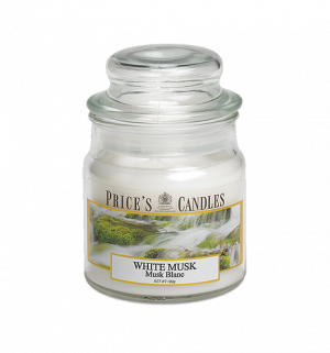 Little Jar Candle - White Musk - Deze zoete, zachte geur combineert de zachte schil van amandelen met zijdezachte tonen van witte musk - Brandtijd: +/- 30 uur Formaat: 85 × 60 mm -