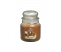 Medium Jar Candle - Cinnamon - Heerlijk warm en pittig. Een echte favoriet het hele jaar door. - Brandtijd: +/-90 uur Formaat: 95x142mm -