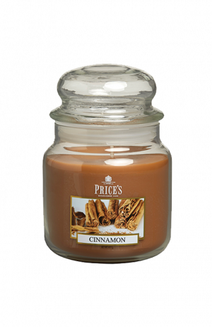 Medium Jar Candle - Cinnamon - Heerlijk warm en pittig. Een echte favoriet het hele jaar door. - Brandtijd: +/-90 uur Formaat: 95x142mm -