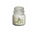 Medium Jar Candle - White Musk - Deze zoete, zachte geur combineert de zachte schil van amandelen met zijdezachte tonen van witte musk - Brandtijd: +/- 90 uur Formaat: 95x142 mm -