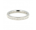 My Bendel - Picolo - Elegante 3mm brede zilver kleurige edelstalen ring met zirkonia. Blijft mooi, verkleurt niet en hypoallergeen - maat 18