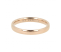 My Bendel - Picolo - Elegante 2,5mm brede rosé goud kleurige edelstalen ring. Blijft mooi, verkleurt niet en hypoallergeen - maat 17