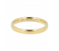 My Bendel - Picolo - Elegante 2,5mm brede goud kleurige edelstalen ring. Blijft mooi, verkleurt niet en hypoallergeen - maat 19