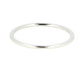 My Bendel - Picolo - Elegante 1mm brede zilver kleurige edelstalen ring. Blijft mooi, verkleurt niet en hypoallergeen - maat 18