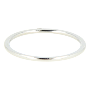 My Bendel - Picolo - Elegante 1mm brede zilver kleurige edelstalen ring. Blijft mooi, verkleurt niet en hypoallergeen - maat 18