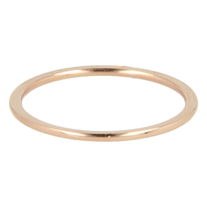 My Bendel - Picolo - Elegante 1mm brede rosé goud kleurige edelstalen ring. Blijft mooi, verkleurt niet en hypoallergeen - maat 18
