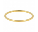 My Bendel - Picolo - Elegante 1mm brede goudkleurige edelstalen ring. Blijft mooi, verkleurt niet en hypoallergeen - maat 18