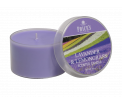 Tin Candle - Lavender & Lemongras - Zoete, rustgevende tonen van lavendel gecombineerd met de heerlijke, stimulerende citrusgeur van citroengras - Brandtijd: +/- 30 uur Formaat: 66 × 42 mm -
