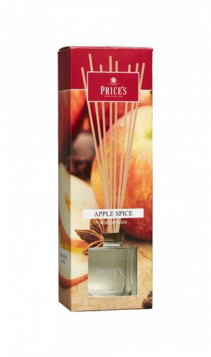 Geurstokjes - Apple Spice - Een heerlijke, gemengde geur van zoete appel en een vleugje kaneel. - Verspreidt: +/- 4 weken Formaat: 67x78 mm