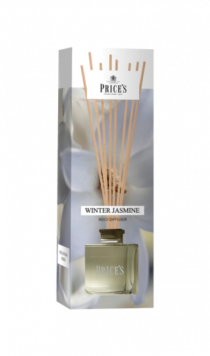 Geurstokjes - Winter Jasmine - De rustgevende en bekende geur van verse jasmijn - Verspreidt: +/- 4 weken Formaat: 67x78mm -
