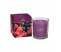 Boxed Jar Candle - Mixed Berries - Een mix van verse seizoensbraambessen, aardbeien, veenbessen en bosbessen met een vleugje zoete vanille - Brandtijd: +/- 45 uur Formaat: 72×81 mm -