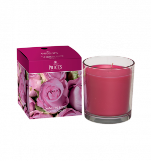 Boxed Jar Candle - Damson Rose -Deze geur combineert de fluweelzachte tonen van de majestueuze roos met de vrucht van wilde damast - Brandtijd: +/- 45 uur Formaat: 72x81mm -
