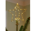 Christmas top gold H25cm/30 LED's - indoor use only