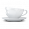 Coffee Cup 200ml - Grinning/Grinsend - White - Hoogwaardige kwaliteit hotelporcelein, magnetron en vaatwasmachine bestendig