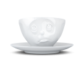 Coffee Cup 200ml - Oh Please/Och Bitte - White -Hoogwaardige kwaliteit hotelporcelein, magnetron en vaatwasmachine bestendig