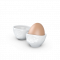 Egg Cup Set no.2 - Oh please &Tasty/ Och Bitte&Lecker - Hoogwaardige kwaliteit hotelsporcelein, magnetron en vaatwasmachine bestendig