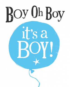 The Bright Side - Boy oh Boy it's a boy - 17x14cm - Inclusief envelop