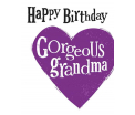 The Bright Side - Happy Birthday Gorgeous Grandma - 17x14cm - Inclusief envelop