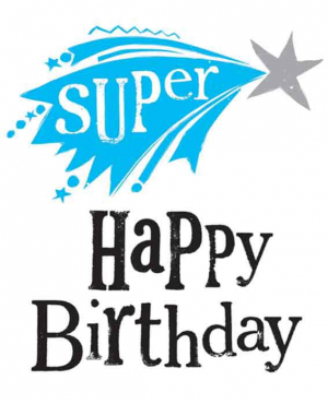 The Bright Side - Super Happy Birthday - 17x14cm - Inclusief enveloppe