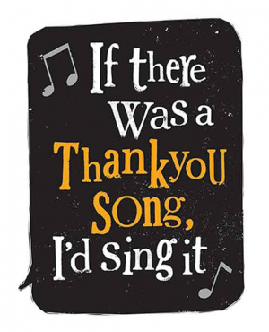 The Bright Side - If there was a thankyou zong, i'd sing it - 17x14cm - Inclusief envelop