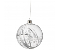 Dream bauble - Paper stripes - Big 10,5cm - Glass with metal hanger and different fillings - Räder - Design Stories,