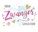 Zizi - Dream - Zwanger - 17x12cm - incl zilvergrijze enveloppe